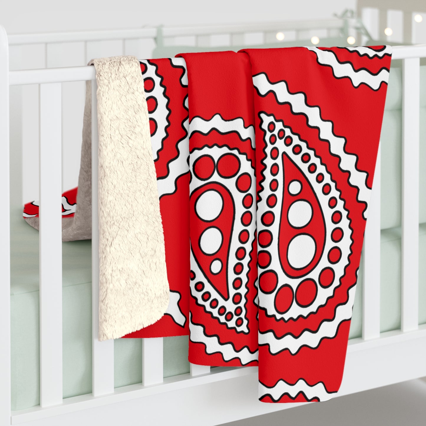 Tunisia Retro Paisley Blanket Throw