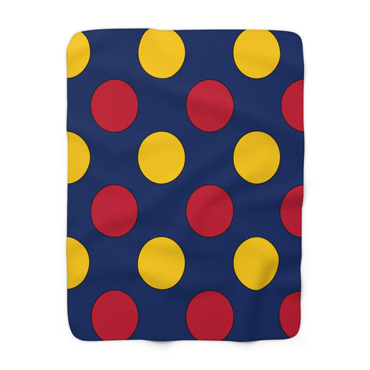 Chad Retro Polka Dots Blanket Throw