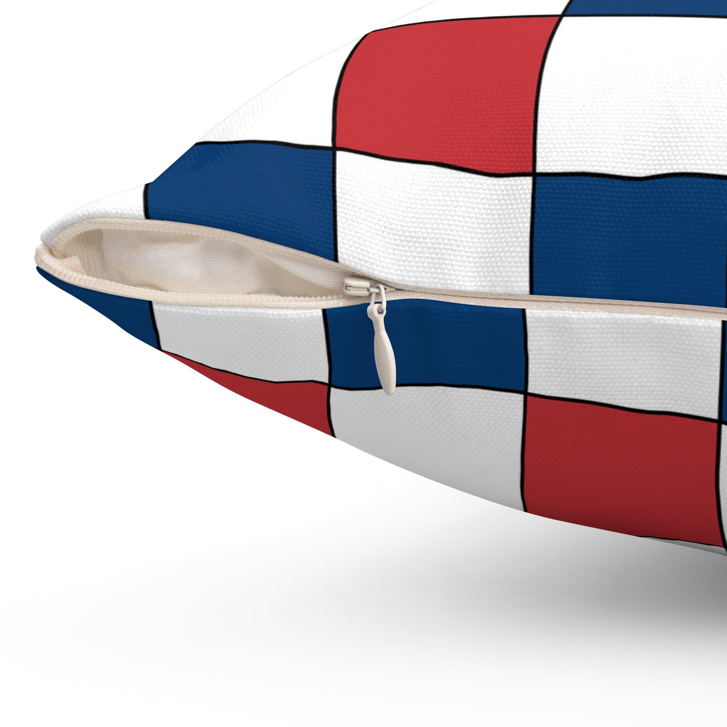 Serbia Retro Check Cushion Pillow