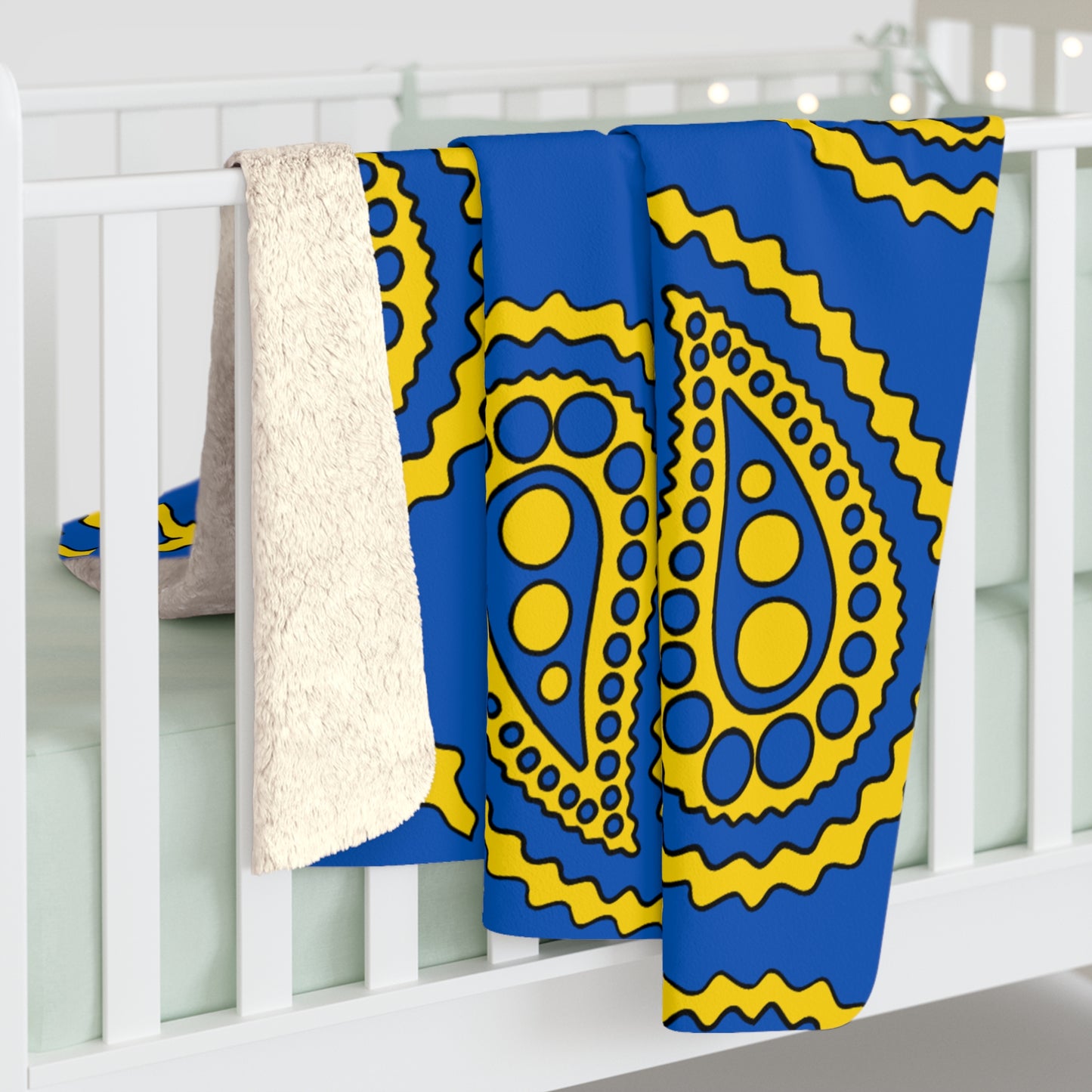 Ukraine Retro Paisley Blanket Throw