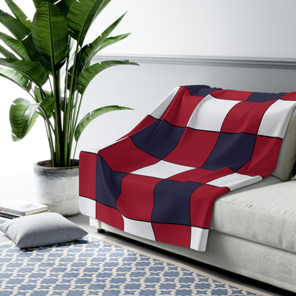 Thailand Retro Check Blanket Throw