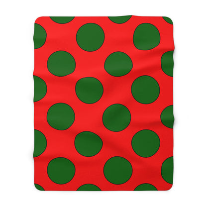 Portugal Retro Polka Dots Blanket Throw