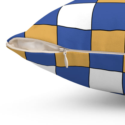 Marshall Islands Retro Check Cushion Pillow