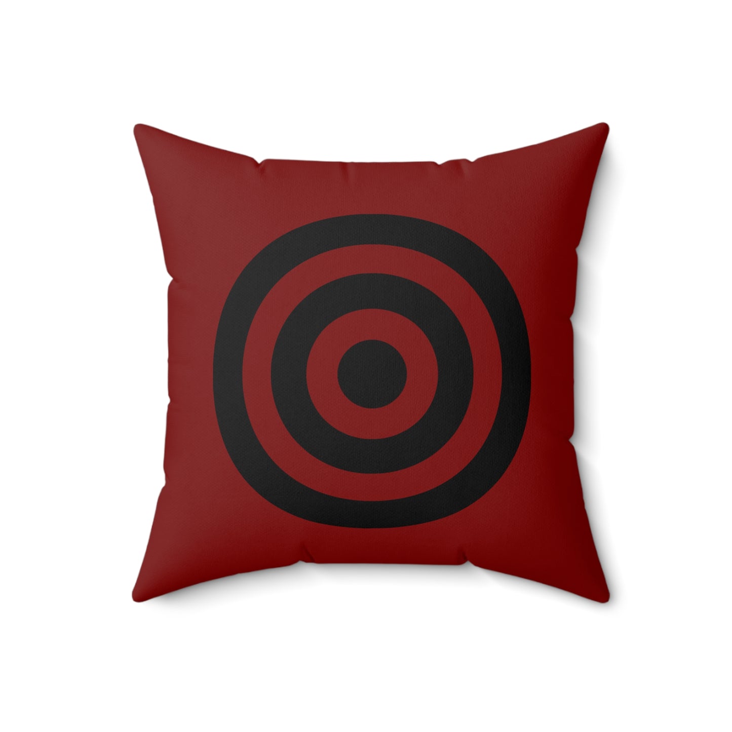 Maroon, Black Retro Target Cushion Pillow