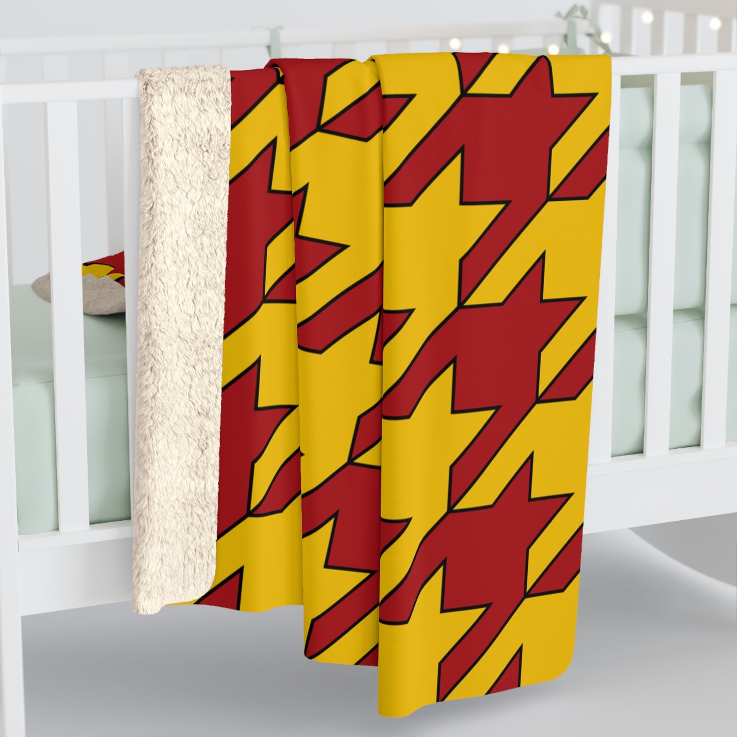 Spain Retro Houndstooth Blanket Throw