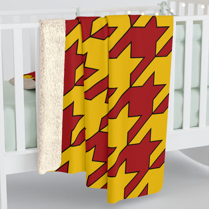 Spain Retro Houndstooth Blanket Throw