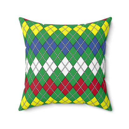 Comoros Retro Argyle Cushion Pillow