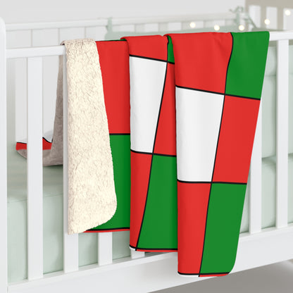 Oman Retro Check Blanket Throw