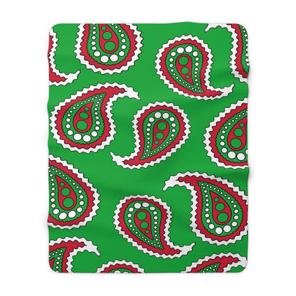 Wales Retro Paisley Blanket Throw