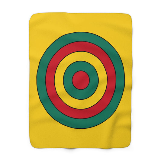 Cameroon Retro Target Blanket Throw