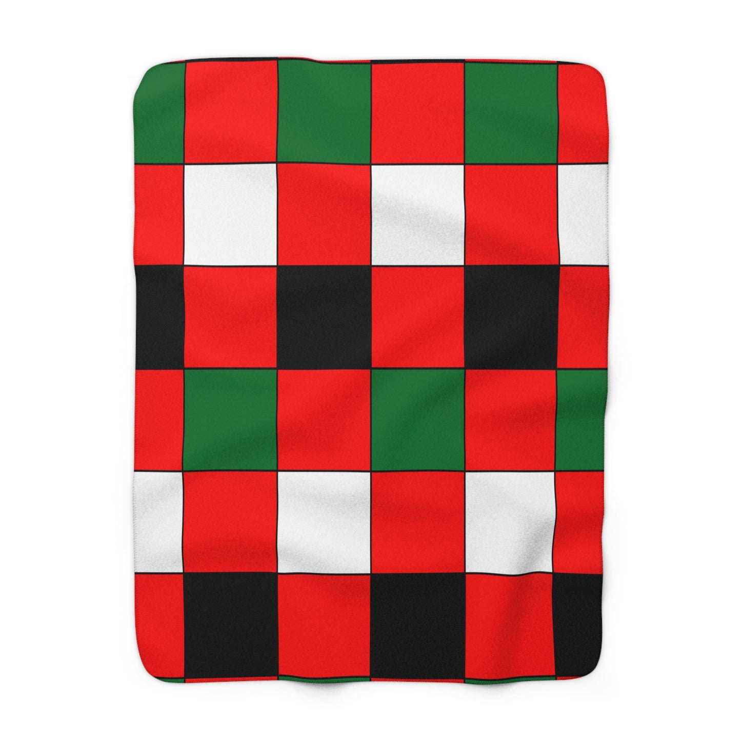 United Arab Emirates Retro Check Blanket Throw