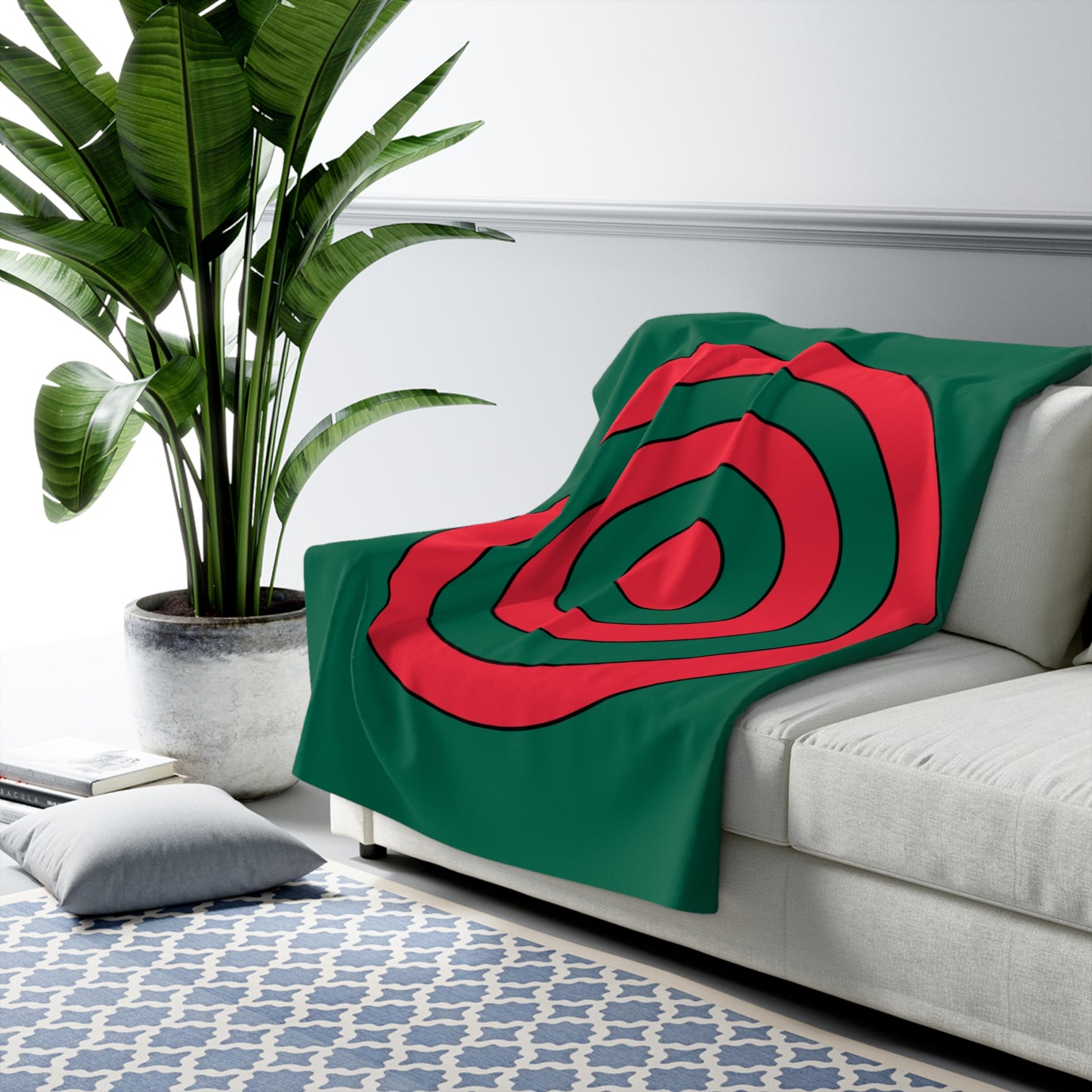 Bangladesh Retro Target Blanket Throw