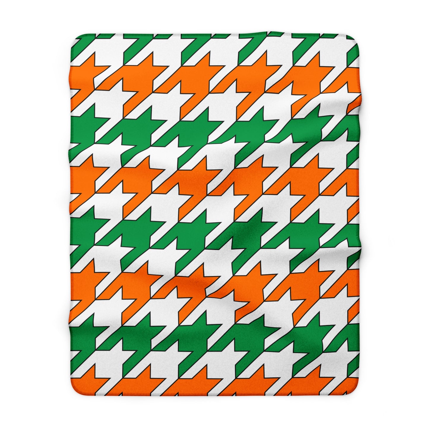 Ireland Retro Houndstooth Blanket Throw