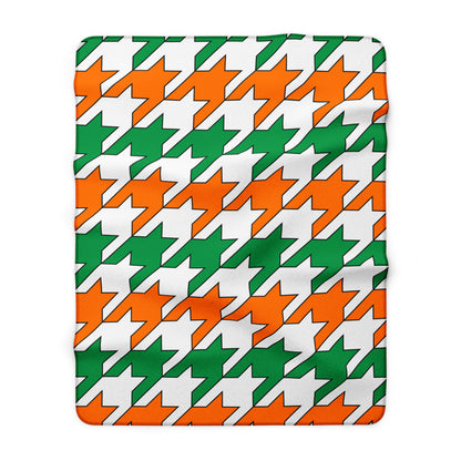 Ireland Retro Houndstooth Blanket Throw