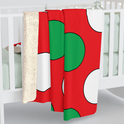 Lebanon Retro Polka Dots Blanket Throw
