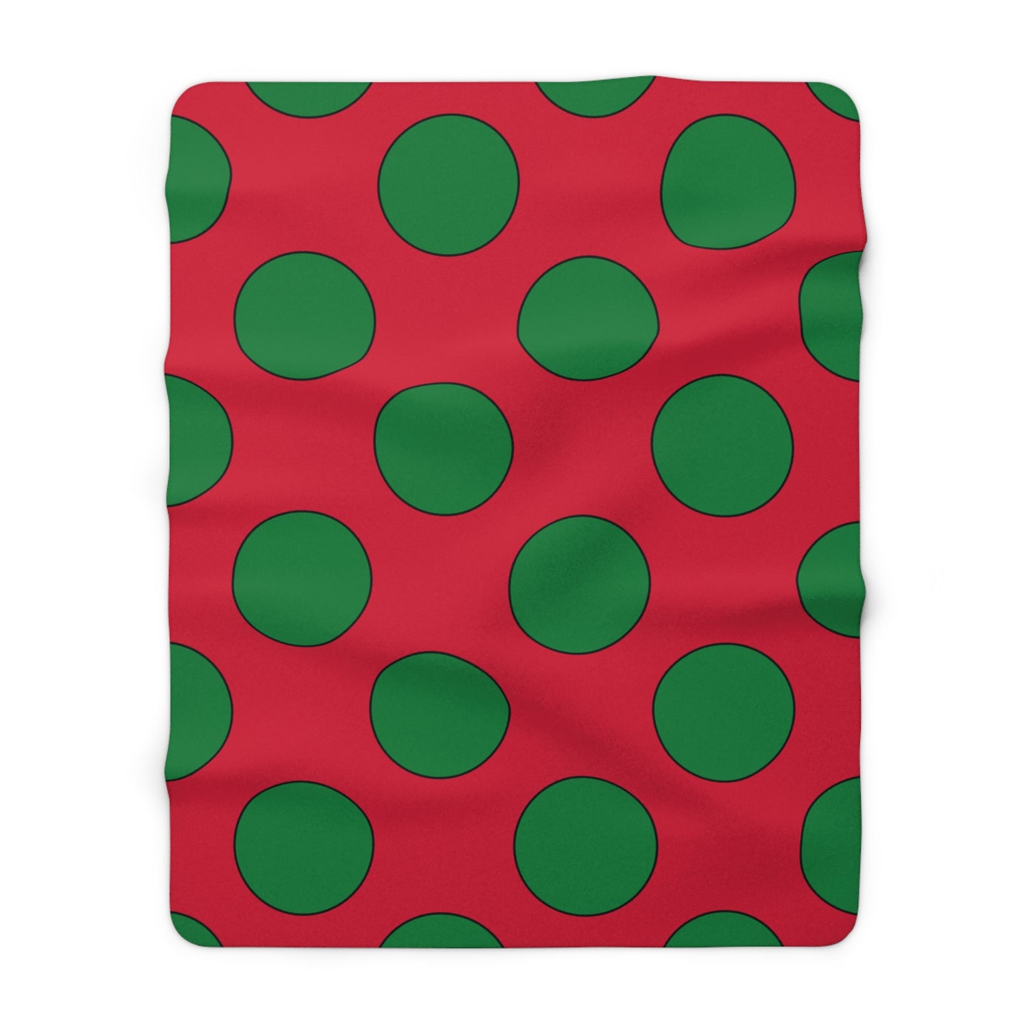 Maldives Retro Polka Dots Blanket Throw