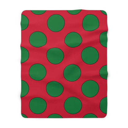 Maldives Retro Polka Dots Blanket Throw