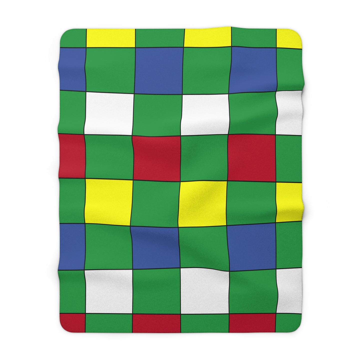 Comoros Retro Check Blanket Throw