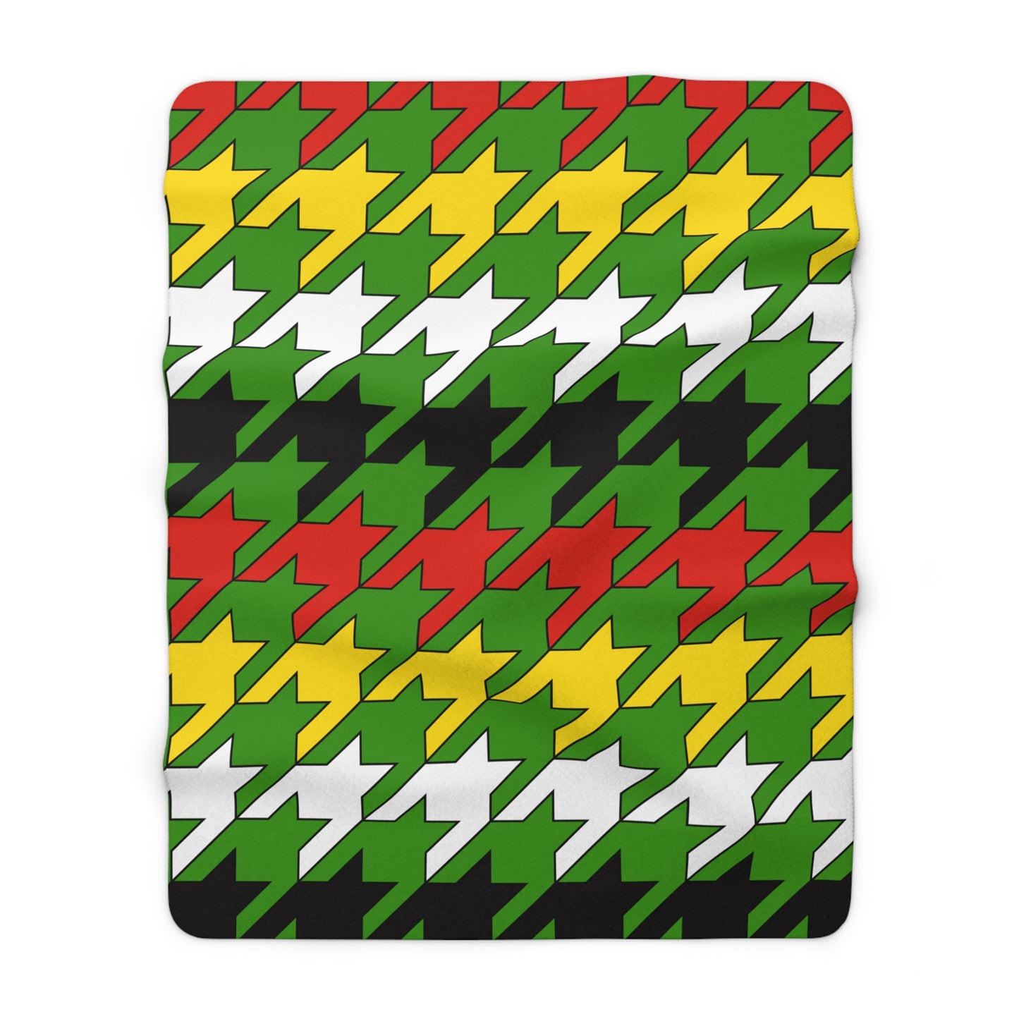 Guyana Retro Houndstooth Blanket Throw