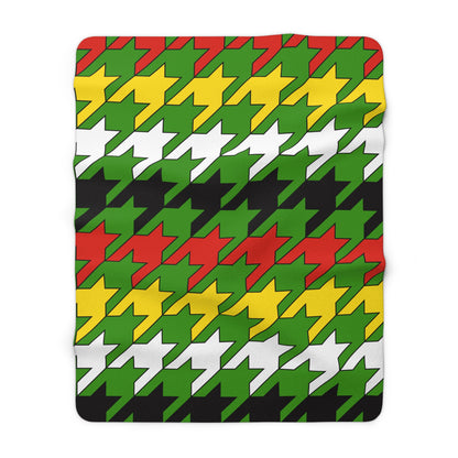 Guyana Retro Houndstooth Blanket Throw