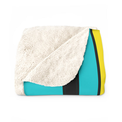 Bahamas Retro Stripes Blanket Throw
