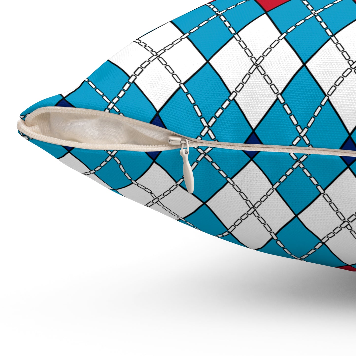 Tuvalu Retro Argyle Cushion Pillow
