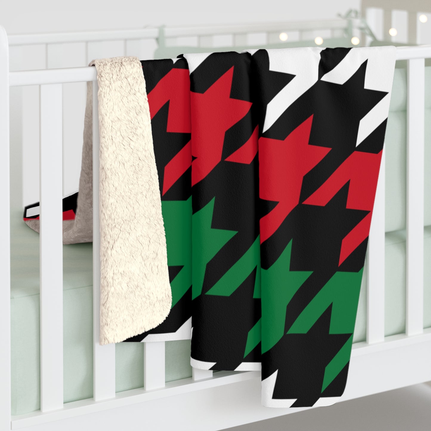 Syria Retro Houndstooth Blanket Throw