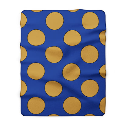Kosovo Retro Polka Dots Blanket Throw