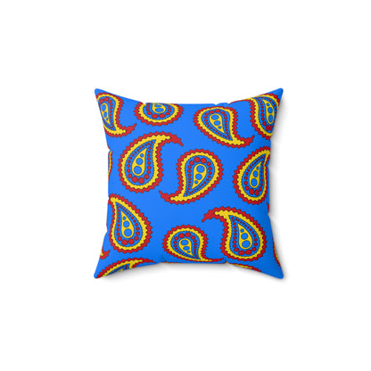 Democratic Republic of the Congo Retro Paisley Cushion Pillow
