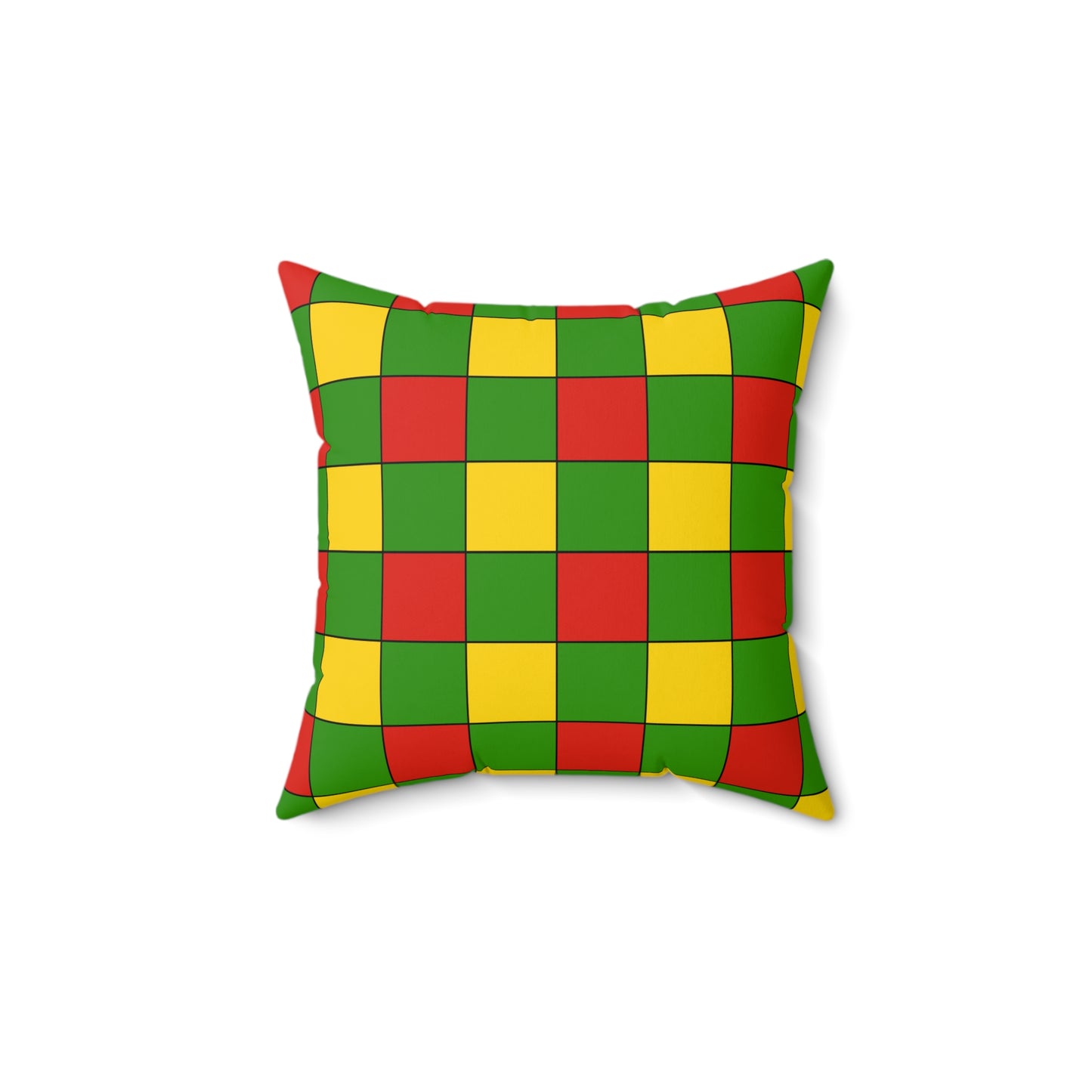 Benin Retro Check Cushion Pillow