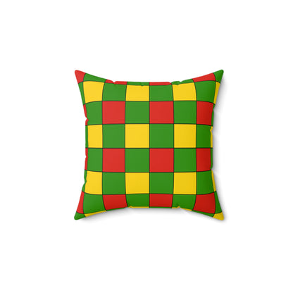 Benin Retro Check Cushion Pillow