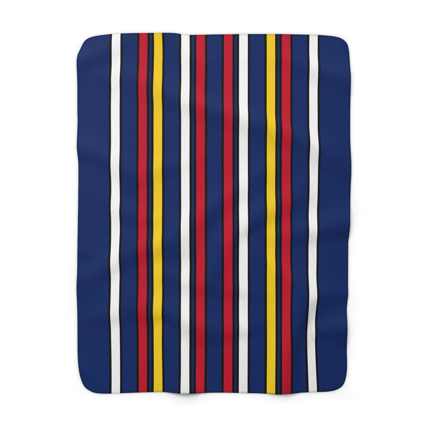 Turks And Caicos Islands Retro Stripes Blanket Throw