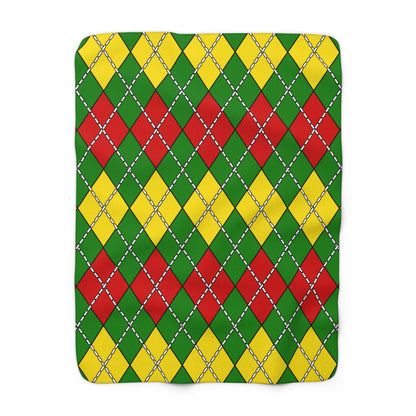 Togo Retro Argyle Blanket Throw