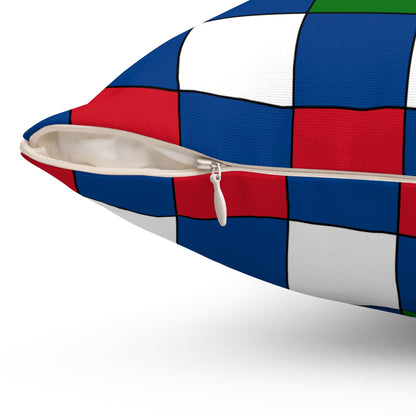 Belize Retro Check Cushion Pillow