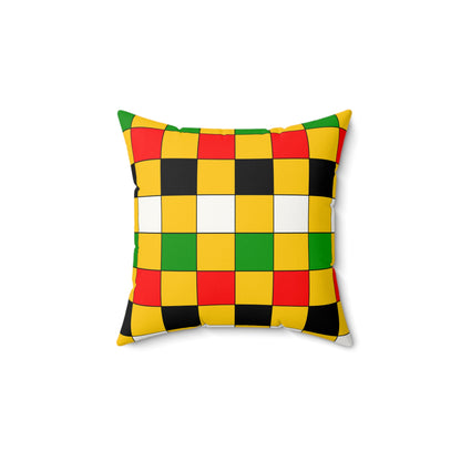 Mozambique Retro Check Cushion Pillow