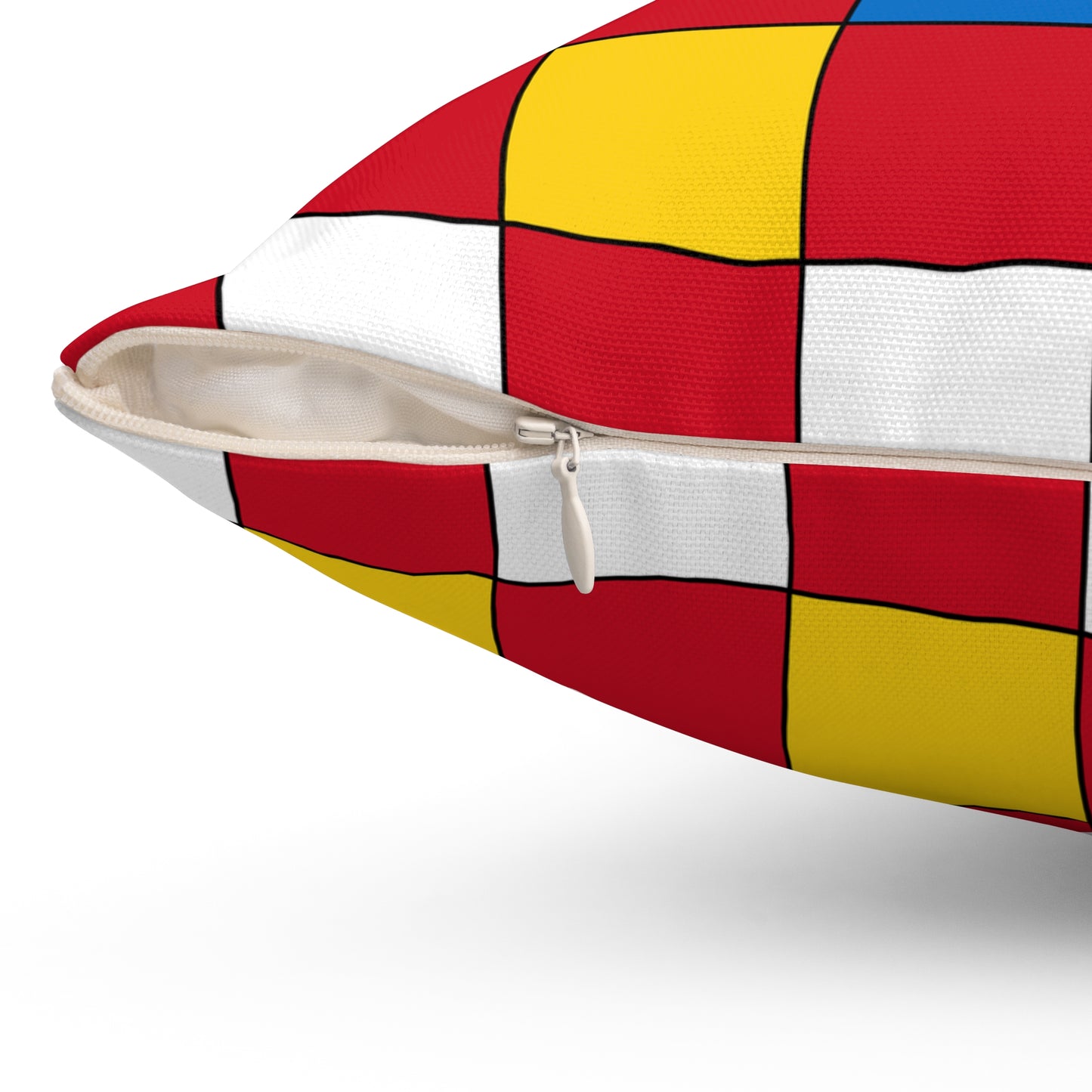 Antigua And Barbuda Retro Check Cushion Pillow