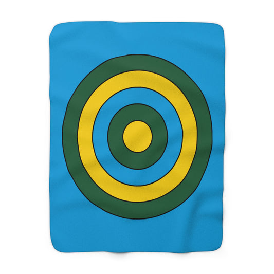 Rwanda Retro Target Blanket Throw