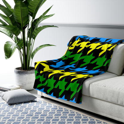Tanzania Retro Houndstooth Blanket Throw