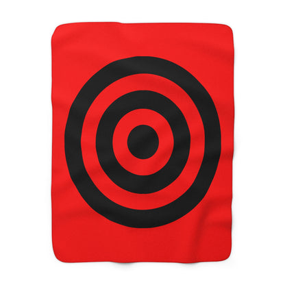 Albania Retro Target Blanket Throw