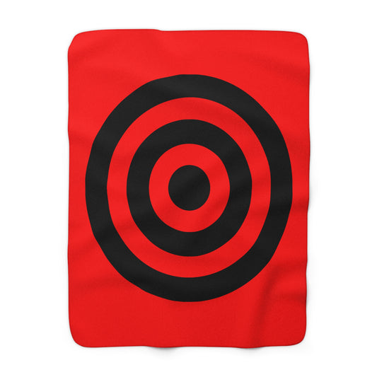 Albania Retro Target Blanket Throw