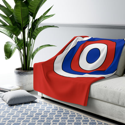 Chile Retro Target Blanket Throw