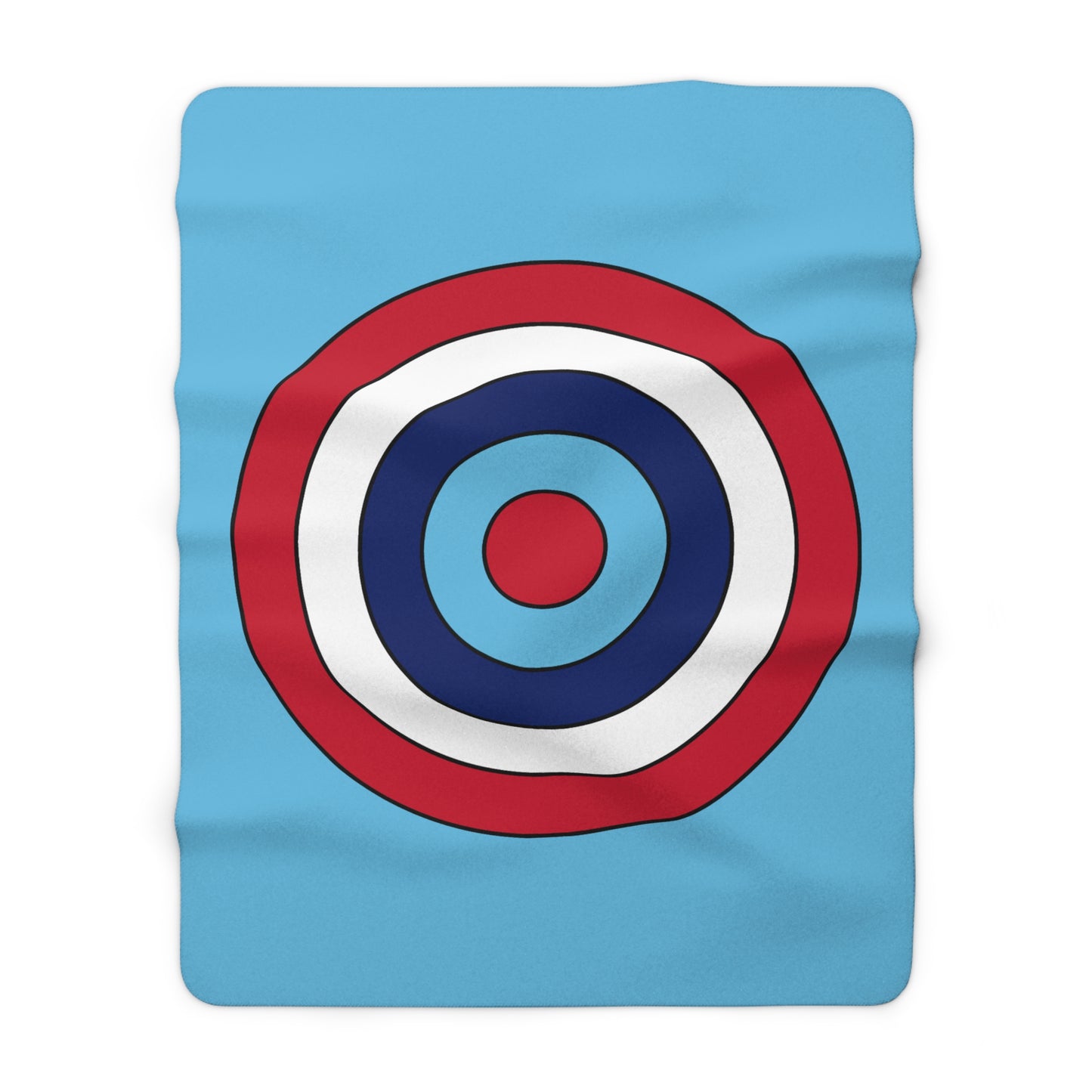 Fiji Retro Target Blanket Throw