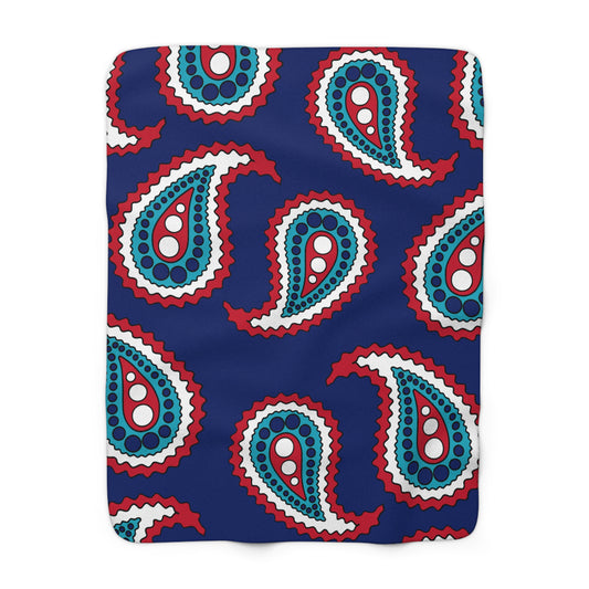 Montserrat Retro Paisley Blanket Throw