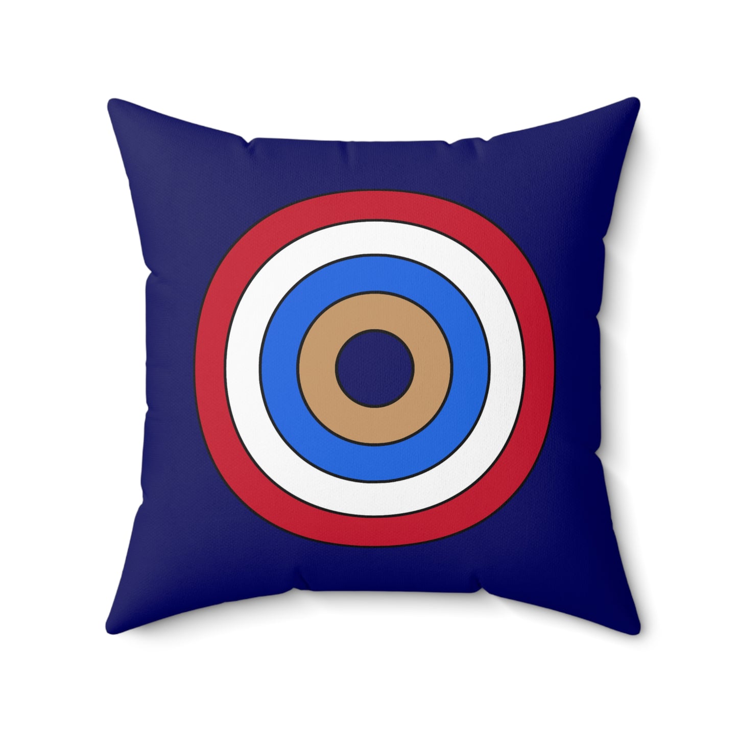 Tristan Da Cunha Retro Target Cushion Pillow