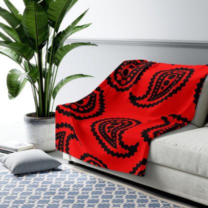Albania Retro Paisley Blanket Throw
