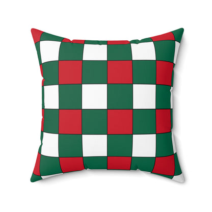 Mexico Retro Check Cushion Pillow