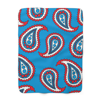 Luxembourg Retro Paisley Blanket Throw