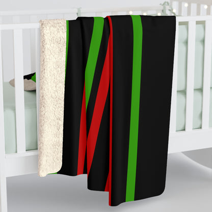 Saint Kitts And Nevis Retro Stripes Blanket Throw