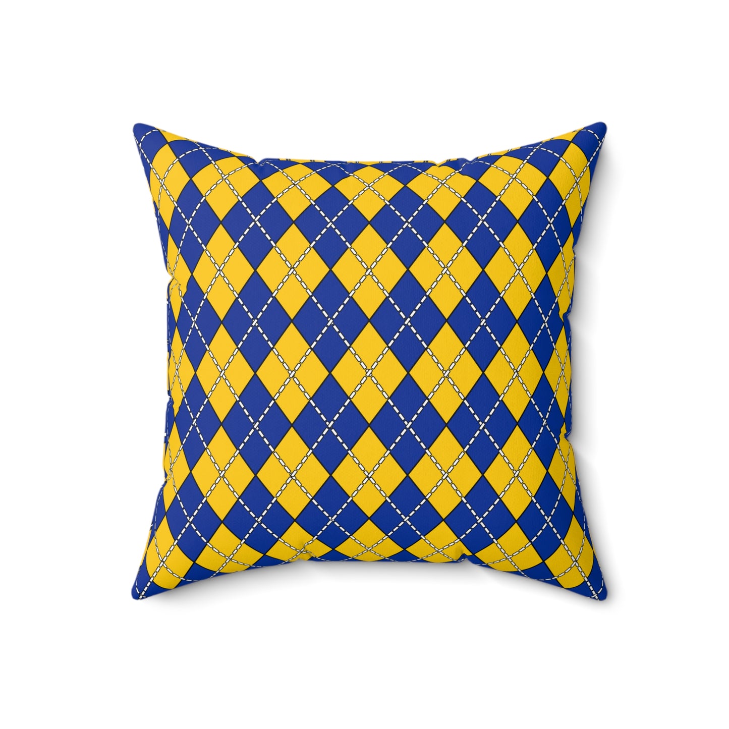 European Union Retro Argyle Cushion Pillow