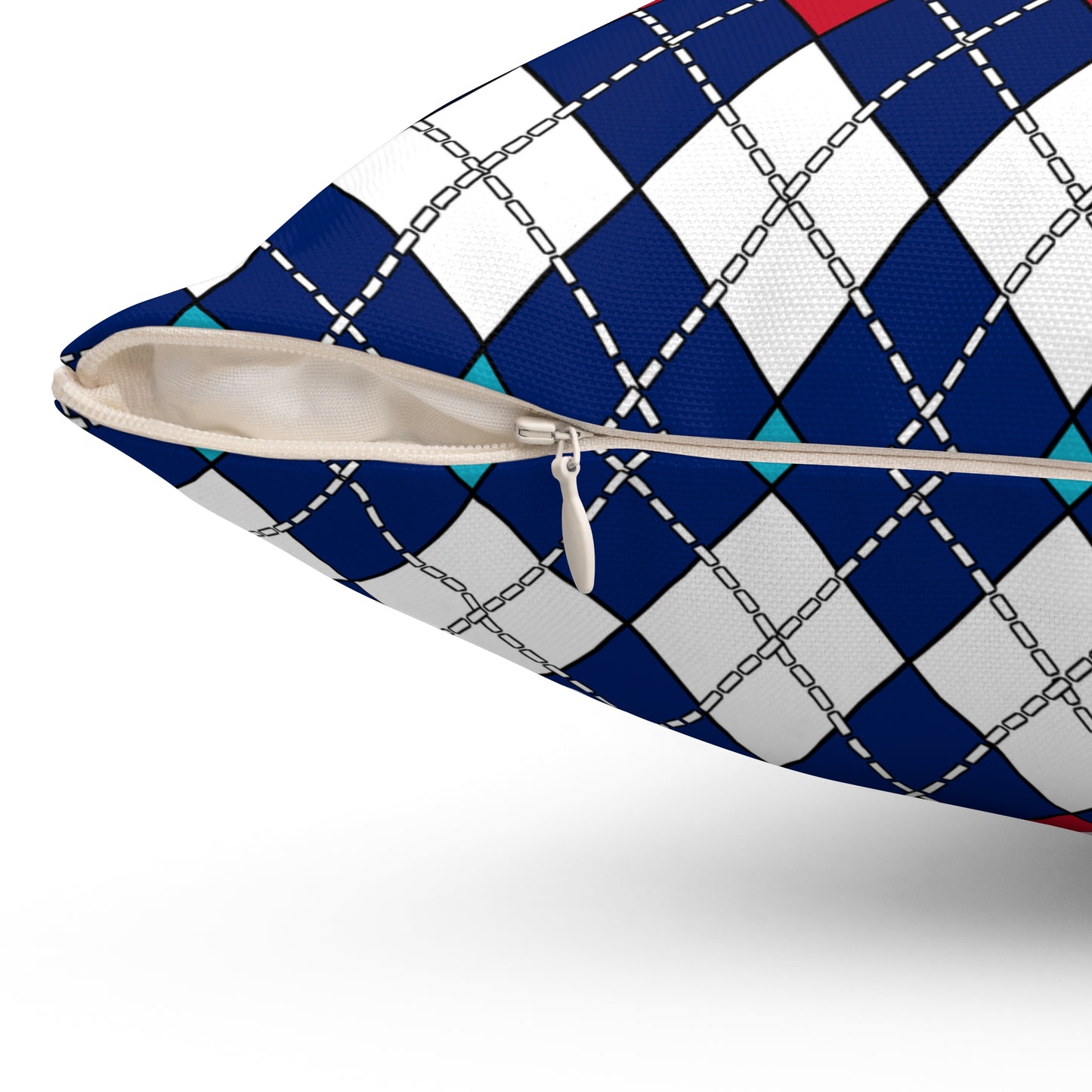 Montserrat Retro Argyle Cushion Pillow